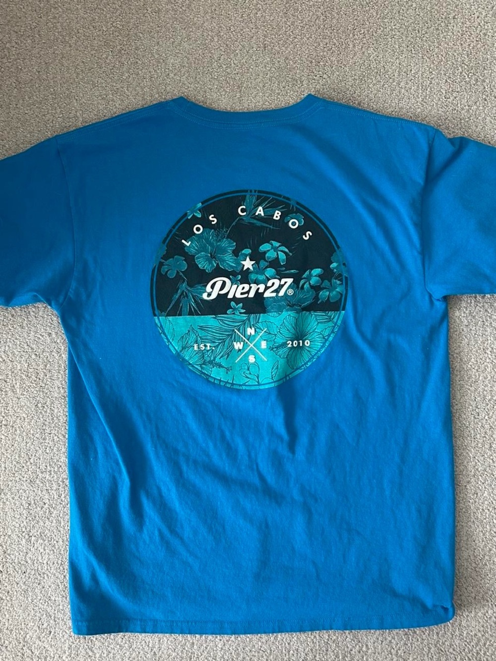 Pier 1 Teal Graphic Logo Tee